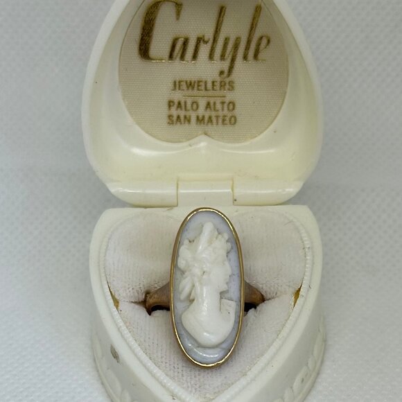 Anqtique Cameo 14K Ring - Picture 1 of 3